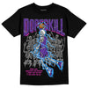 PURPLE Sneakers DopeSkill T-Shirt Thunder Dunk Graphic Streetwear - Black 