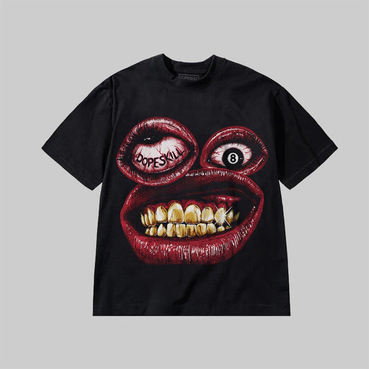 SMILE'S A LIE DopeSkill Premium T-shirt Streetwear - Black