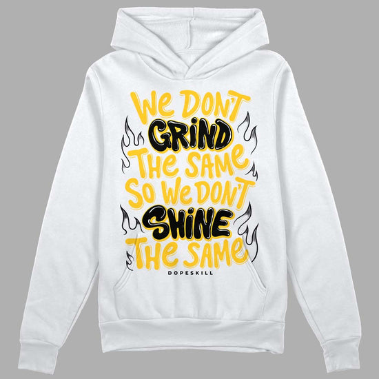 Jordan 4 Retro “Vivid Sulfur” DopeSkill Hoodie Sweatshirt Grind Shine Graphic Streetwear - White 