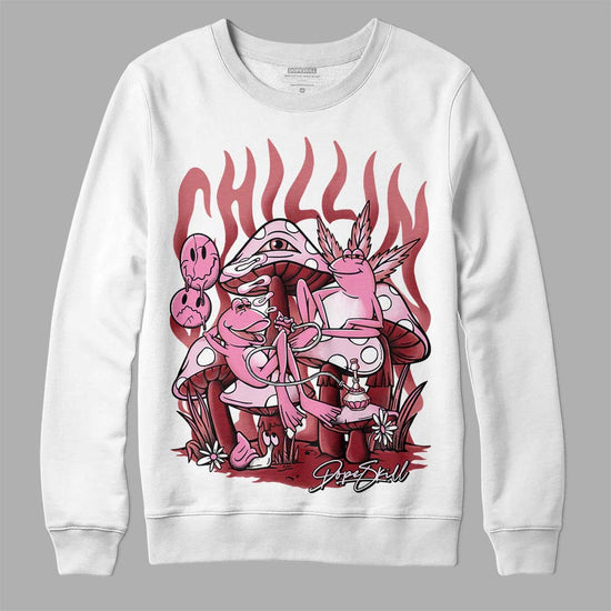 Valentine's Day Collection DopeSkill Sweatshirt Chillin  Graphic Streetwear - White 