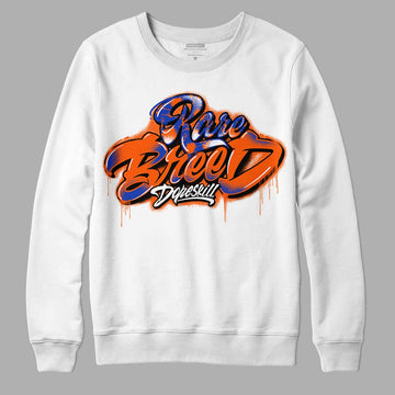 Dunk Low Futura Orange Blaze DopeSkill Sweatshirt Rare Breed Type Graphic Streetwear - White