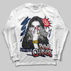 Jordan 4 SB “Summit White/Navy” DopeSkill Long Sleeve T-Shirt NPC Graphic Streetwear - White