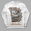 Jordan 3 Retro Palomino DopeSkill Long Sleeve T-Shirt Paid In Full Graphic Streetwear - White