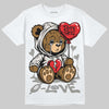 Jordan 3 Retro Pure Money DopeSkill T-Shirt Broken Bear Graphic Streetwear - White