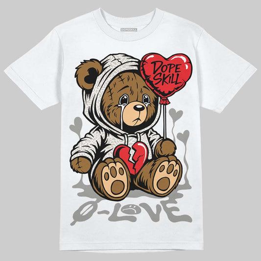 Jordan 3 Retro Pure Money DopeSkill T-Shirt Broken Bear Graphic Streetwear - White