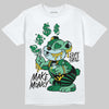 Green Sneakers DopeSkill T-Shirt Make Money Graphic Streetwear - White 