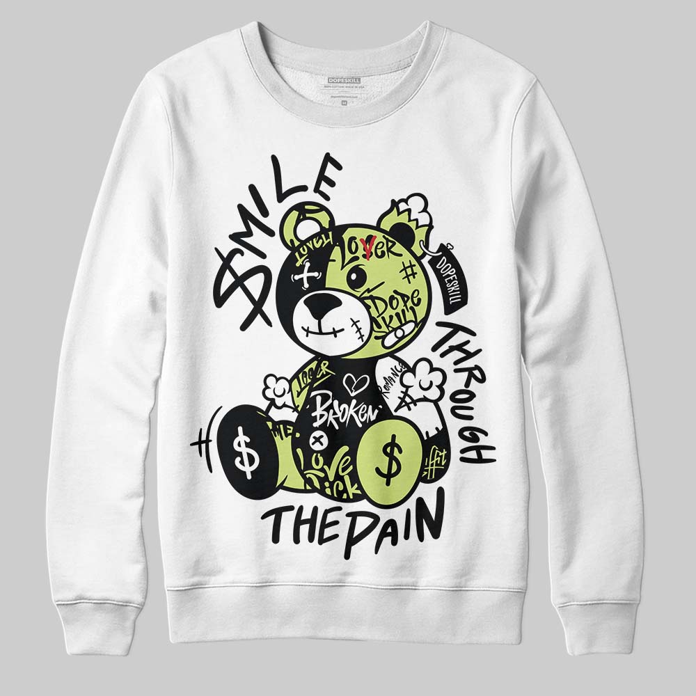Jordan 11 “Inner Beast” DopeSkill Sweatshirt Smile Through The Pain Graphic Streetwear - White