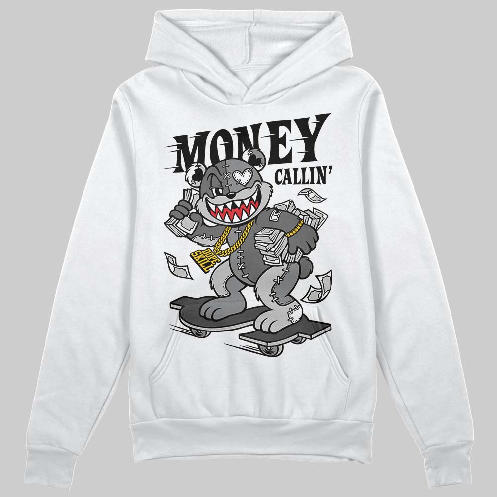 Jordan 4 “Black Cat” (2025) DopeSkill Hoodie Sweatshirt Money Callin' Graphic Streetwear - White