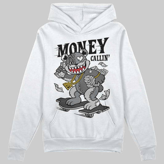 Jordan 4 “Black Cat” (2025) DopeSkill Hoodie Sweatshirt Money Callin' Graphic Streetwear - White