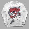 Jordan 4 “Bred Reimagined” DopeSkill Long Sleeve T-Shirt Nevermind Graphic Streetwear - White