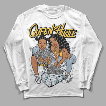 Jordan 13 “Blue Grey” DopeSkill Long Sleeve T-Shirt Queen Of Hustle Graphic Streetwear - White 