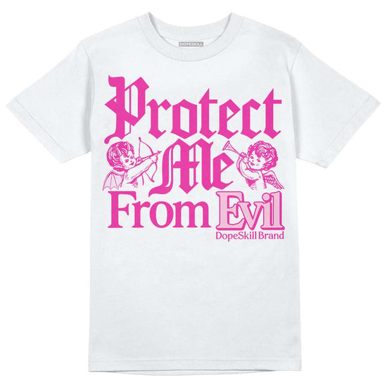 Dunk Low GS 'Triple Pink' DopeSkill T-Shirt Protect Me From Evil Graphic Streetwear - White