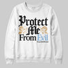 Nike Air Diamond Turf Must Be the Money DopeSkill Sweatshirt Protect Me From Evil Graphic Streetwear - White