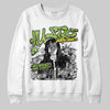 Neon Green Sneakers DopeSkill Sweatshirt No Money No Lust Graphic Streetwear - White