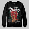 Jordan 3 Mexico 'El Vuelo' DopeSkill Sweatshirt Never Stop Hustling Graphic Streetwear - Black