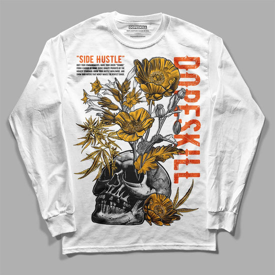 Dunk Low Championship Goldenrod (2021) DopeSkill Long Sleeve T-Shirt Side Hustle Graphic Streetwear - White