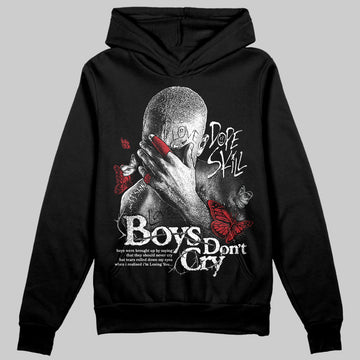 Jordan 11 “Bred Velvet” DopeSkill Hoodie Sweatshirt Boys Don't Cry Graphic Streetwear - Black