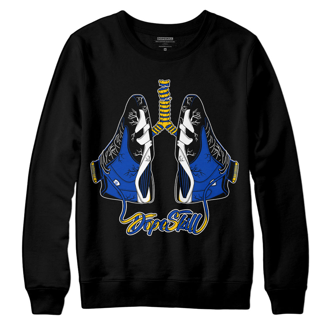 Jordan 14 “Laney” DopeSkill Sweatshirt Breathe Graphic Streetwear - Black  