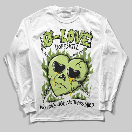 Dunk Low Pro SB 'Fruity Pack - Green Apple' DopeSkill Long Sleeve T-Shirt Crying Heart Graphic Streetwear - White