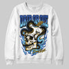 Royal Blue Sneakers DopeSkill Sweatshirt Drip or Die Graphic Streetwear - White 