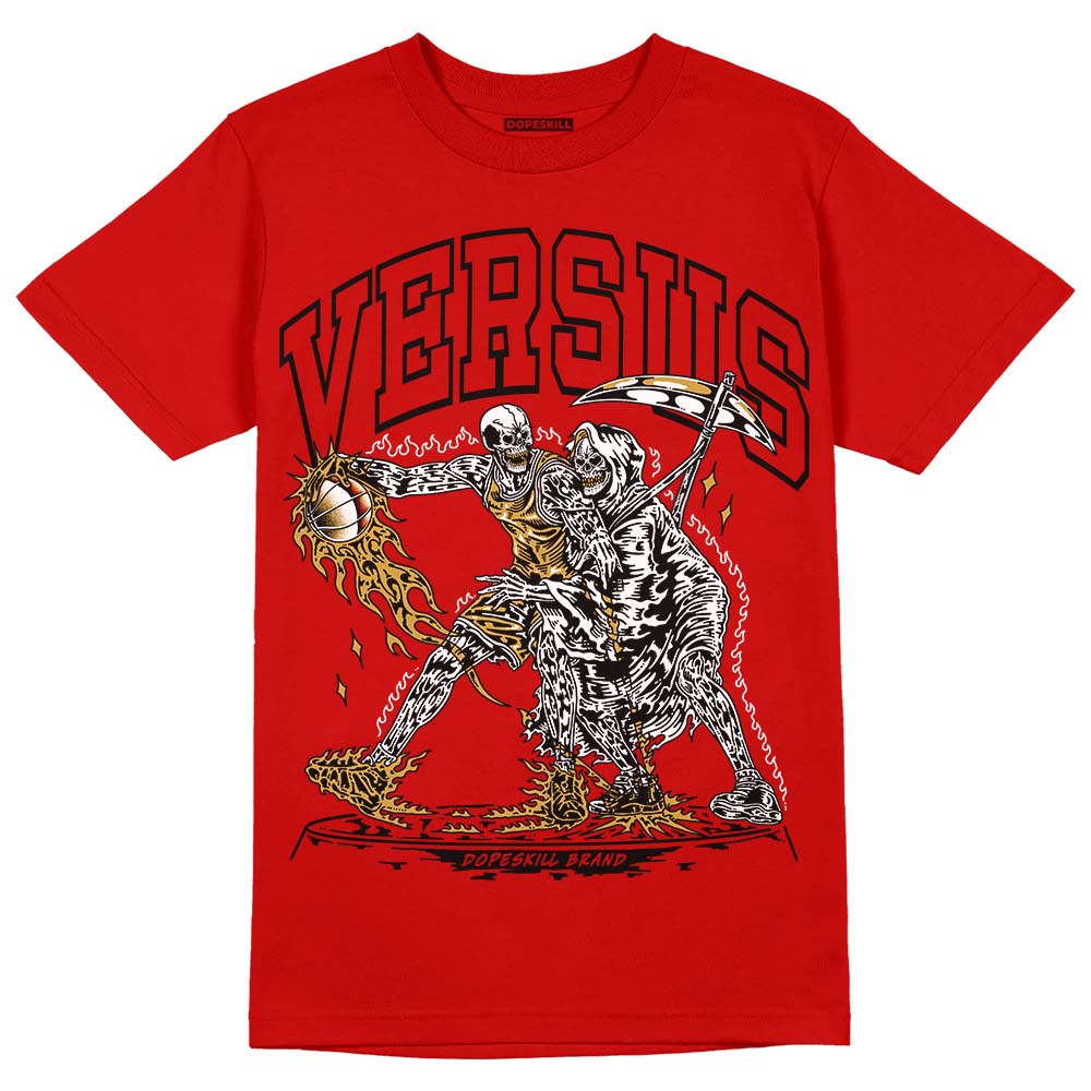 Red Sneakers DopeSkill Red T-Shirt VERSUS Graphic Streetwear