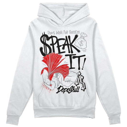 Jordan 1 Low OG “Shadow” DopeSkill Hoodie Sweatshirt Speak It Graphic Streetwear - White