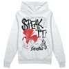 Jordan 1 Low OG “Shadow” DopeSkill Hoodie Sweatshirt Speak It Graphic Streetwear - White