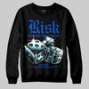 Royal Blue Sneakers DopeSkill Sweatshirt Risk Is Better Than Regret Graphic Streetwear - Black
