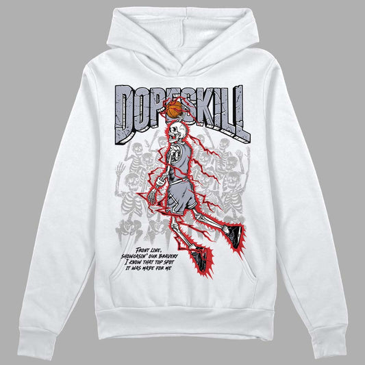 Jordan 4 “Bred Reimagined” DopeSkill Hoodie Sweatshirt Thunder Dunk Graphic Streetwear - White