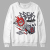 Jordan 14 Retro 'Stealth' DopeSkill Sweatshirt Break Through Graphic Streetwear - White