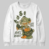 Olive Sneakers DopeSkill Sweatshirt Make Money Graphic Streetwear - White