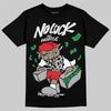 Black and White Sneakers DopeSkill T-Shirt No Luck, All Hustle Graphic Streetwear - Black