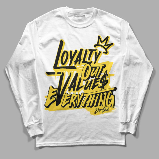 Jordan 4 Tour Yellow Thunder DopeSkill Long Sleeve T-Shirt LOVE Graphic Streetwear - White