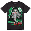 Jordan 1 Low Lucky Green DopeSkill T-Shirt NPC Graphic Streetwear - Black