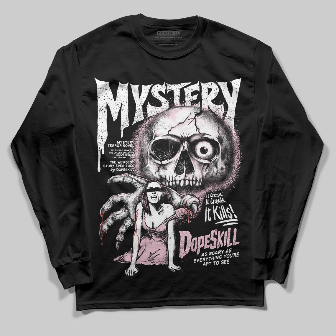 Jordan 5 OG “35th Anniversary” DopeSkill Long Sleeve T-Shirt Mystery Ghostly Grasp Graphic Streetwear - Black