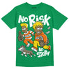 Green Sneakers DopeSkill Green T-Shirt No Risk No Story Graphic Streetwear