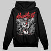 Jordan 3 “Fire Red” DopeSkill Hoodie Sweatshirt Heartless Graphic Streetwear - Black