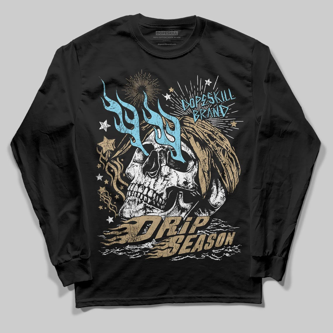 Jordan 11 City Pack “H-Town” DopeSkill Long Sleeve T-Shirt Drip Season Graphic Streetwear - Black