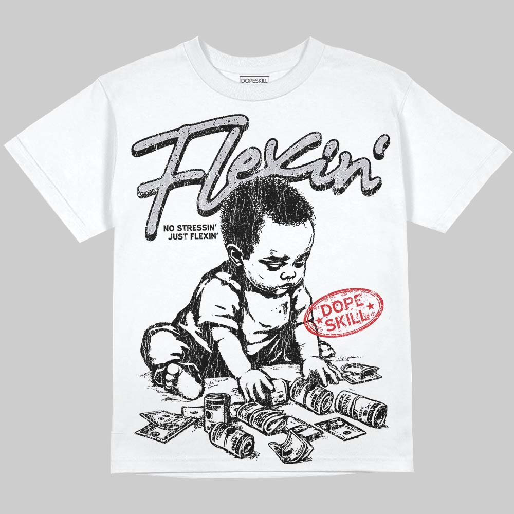 Jordan 4 OG “White Cement” DopeSkill Oversize Print T-Shirt Flexin' Graphic Streetwear