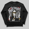 Grey Sneakers DopeSkill Long Sleeve T-Shirt The Dough Graphic Streetwear - Black