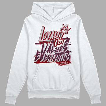 Jordan 5 Retro Burgundy (2023) DopeSkill Hoodie Sweatshirt LOVE Graphic Streetwear - White