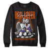 Dunk Low Futura Orange Blaze DopeSkill Sweatshirt Real Lover Graphic Streetwear - Black