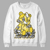 Jordan 11 Low 'Yellow Snakeskin' DopeSkill Sweatshirt MOMM Bear Graphic Streetwear - White