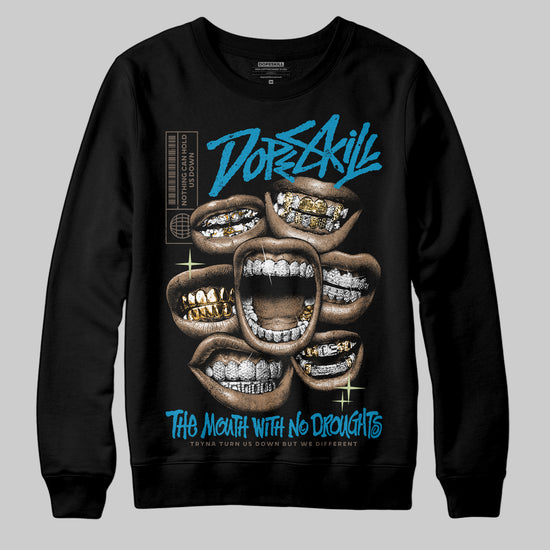 Jordan 3 GS “We Outside” DopeSkill Sweatshirt The Mouth With No Droughts Graphic Streetwear - Black