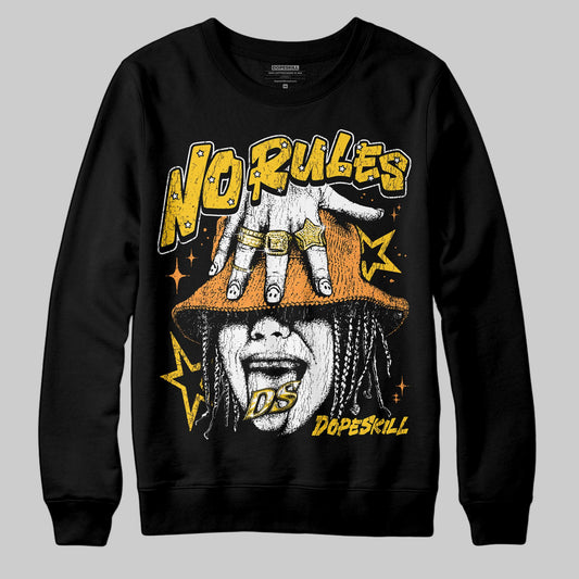 Yellow Sneakers DopeSkill Sweatshirt No Rules Graphic Streetwear - Black