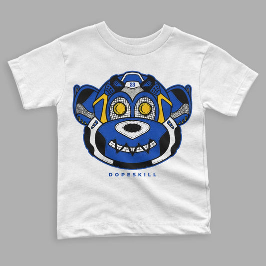 Jordan 14 “Laney” DopeSkill Toddler Kids T-shirt Monk Graphic Streetwear - White