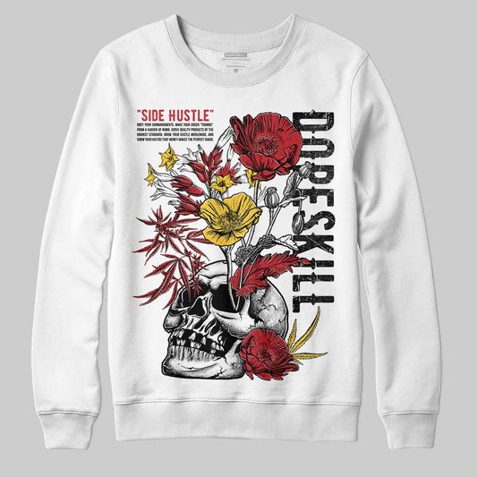 Jordan 14 Retro Ferrari (2025) DopeSkill Sweatshirt Side Hustle Graphic Streetwear - White