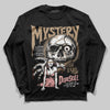 Nike Air Force 1 Low Canvas “Linen” DopeSkill Long Sleeve T-Shirt Mystery Ghostly Grasp Graphic Streetwear - Black