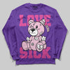 PURPLE Sneakers DopeSkill Long Sleeve T-Shirt Love Sick Graphic Streetwear - Purple