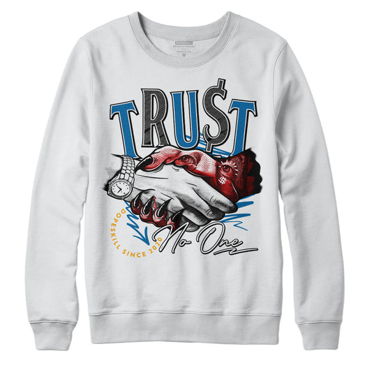 Jordan 4 Retro GS 'Messy Room' DopeSkill Sweatshirt Trust No One Graphic Streetwear - White